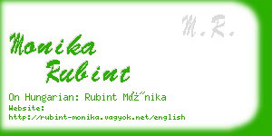 monika rubint business card